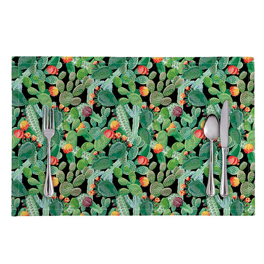 Watercolor Cactus Plant Print Placemat
