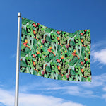 Watercolor Cactus Plant Print Polyester Flag
