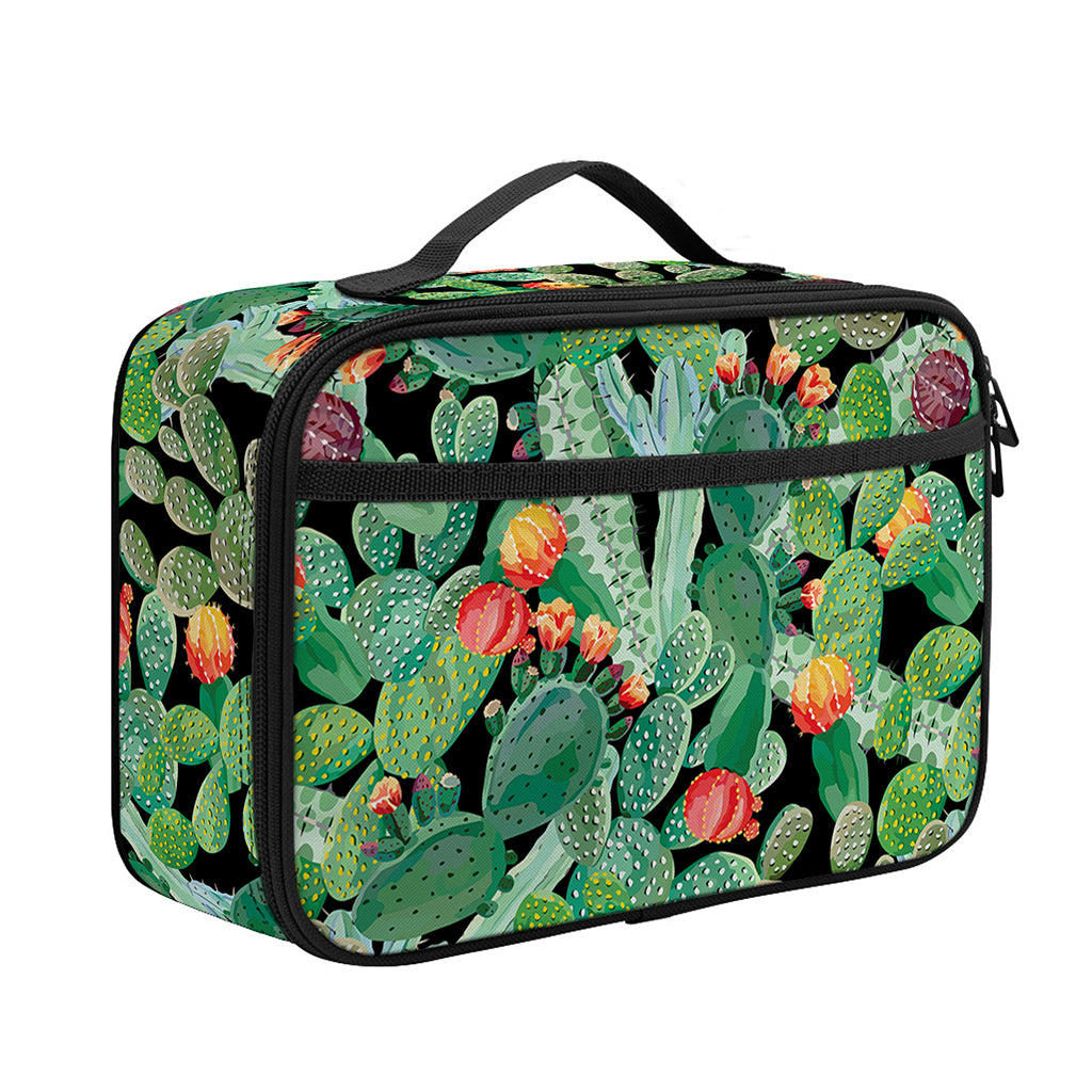 Watercolor Cactus Plant Print Portable Lunch Bag