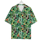 Watercolor Cactus Plant Print Rayon Hawaiian Shirt