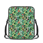 Watercolor Cactus Plant Print Rectangular Crossbody Bag