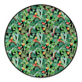 Watercolor Cactus Plant Print Round Floor Mat