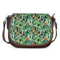 Watercolor Cactus Plant Print Saddle Bag