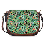 Watercolor Cactus Plant Print Saddle Bag