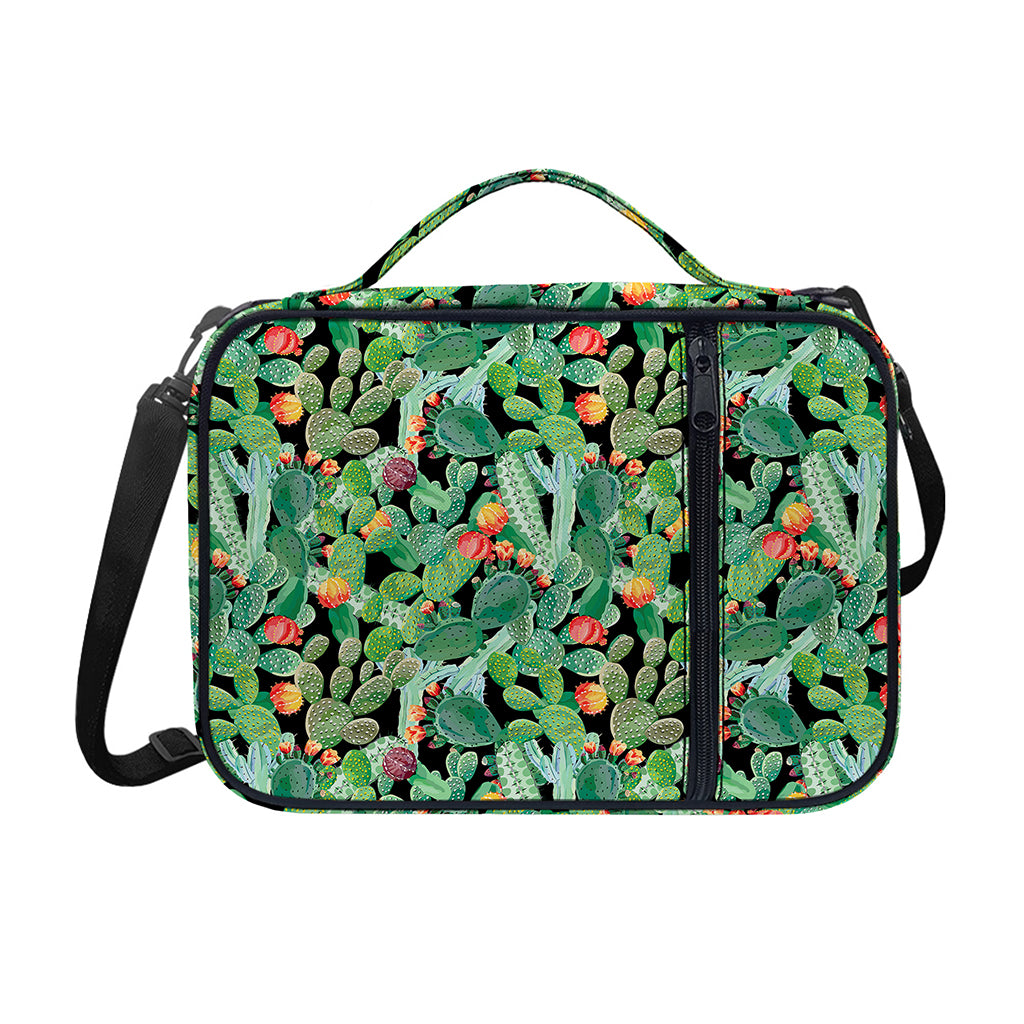 Watercolor Cactus Plant Print Shoulder Strap Bible Bag