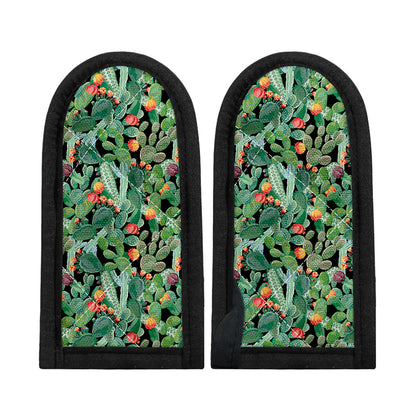 Watercolor Cactus Plant Print Skillet Handle Cover