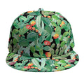 Watercolor Cactus Plant Print Snapback Cap