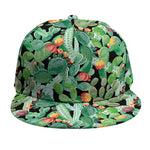 Watercolor Cactus Plant Print Snapback Cap