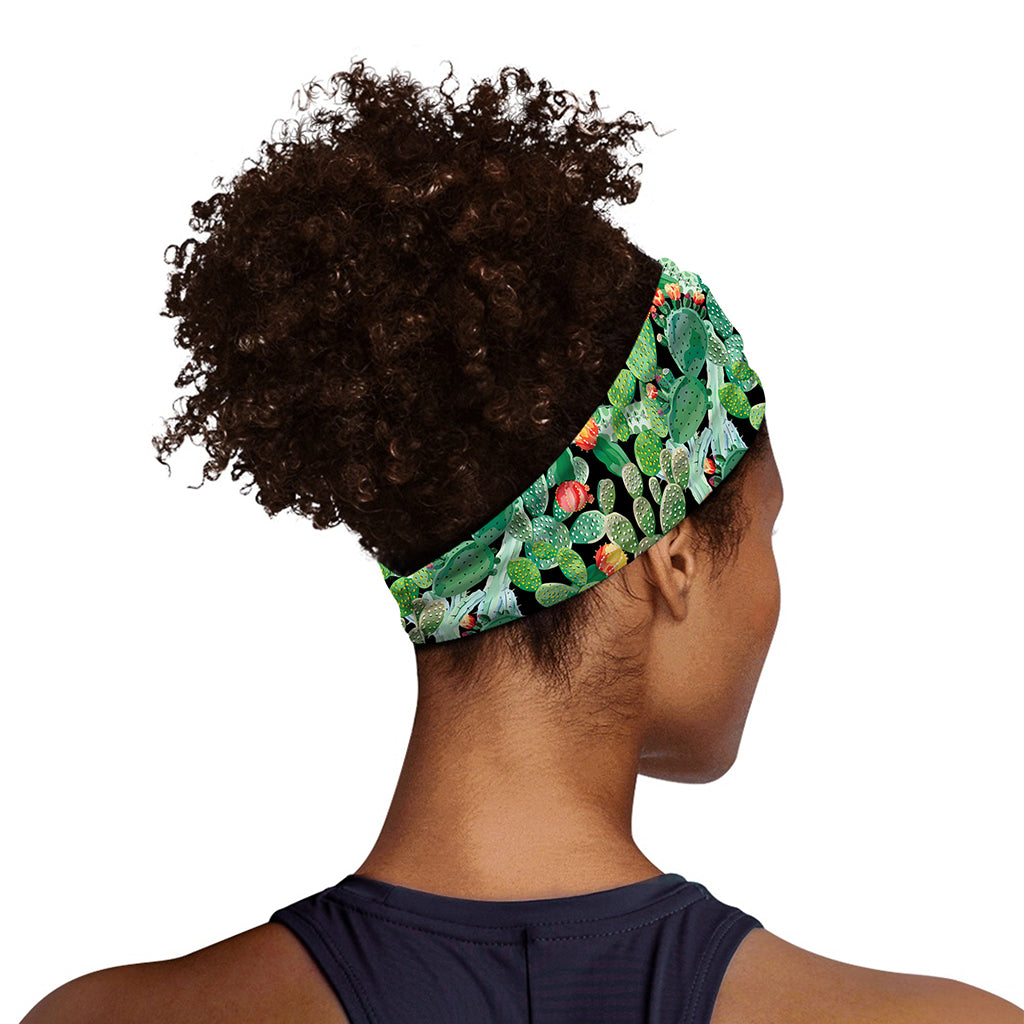 Watercolor Cactus Plant Print Sports Headband