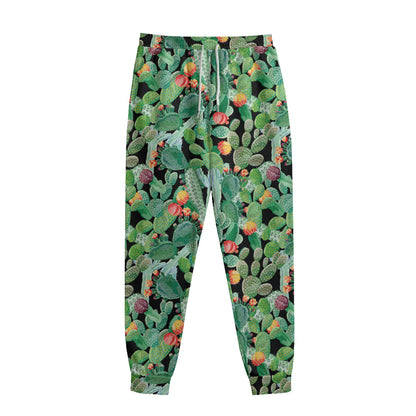 Watercolor Cactus Plant Print Sweatpants