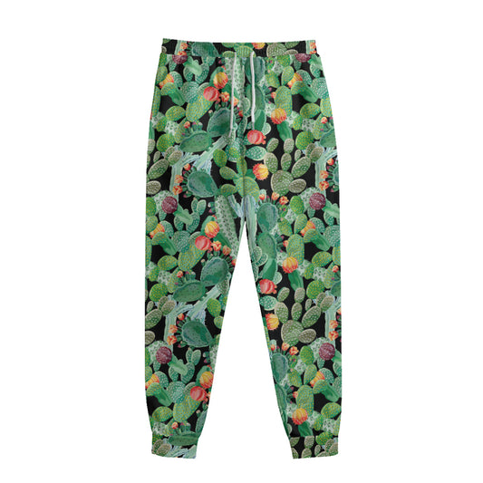 Watercolor Cactus Plant Print Sweatpants