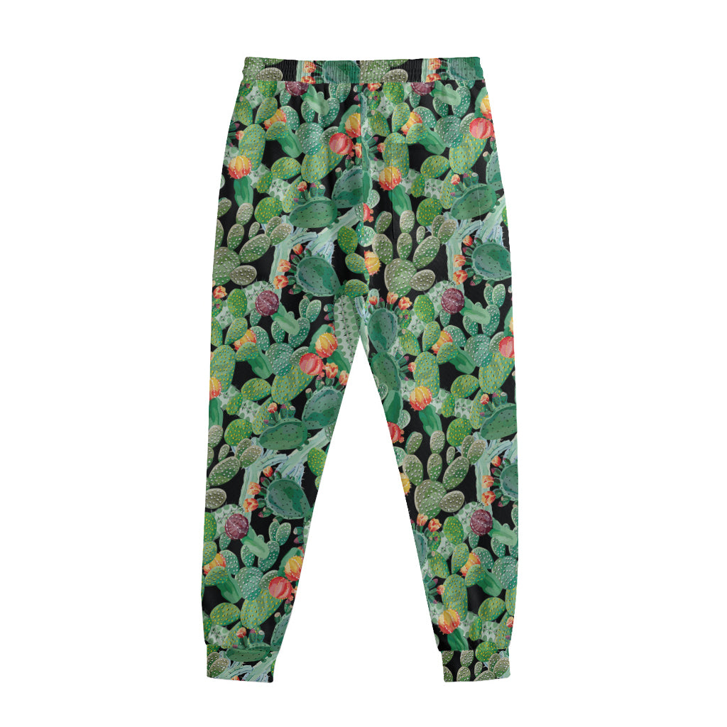 Watercolor Cactus Plant Print Sweatpants
