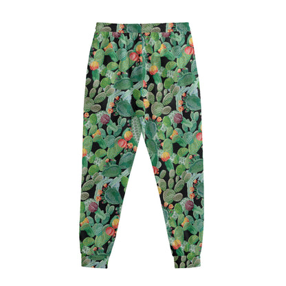 Watercolor Cactus Plant Print Sweatpants