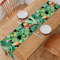Watercolor Cactus Plant Print Table Runner