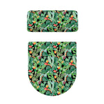 Watercolor Cactus Plant Print Toilet Lid And Tank Cover Set