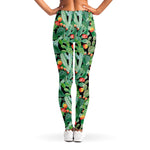 Watercolor Cactus Plant Print Women's Leggings