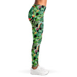 Watercolor Cactus Plant Print Women's Leggings