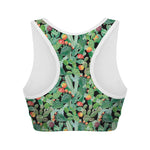 Watercolor Cactus Plant Print Women's Sports Bra