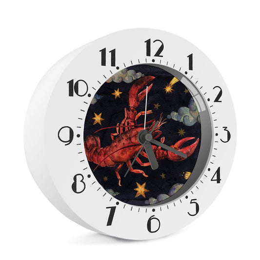 Watercolor Cancer Zodiac Sign Print Alarm Clock