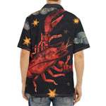 Watercolor Cancer Zodiac Sign Print Aloha Shirt