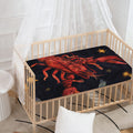 Watercolor Cancer Zodiac Sign Print Baby Crib Sheet