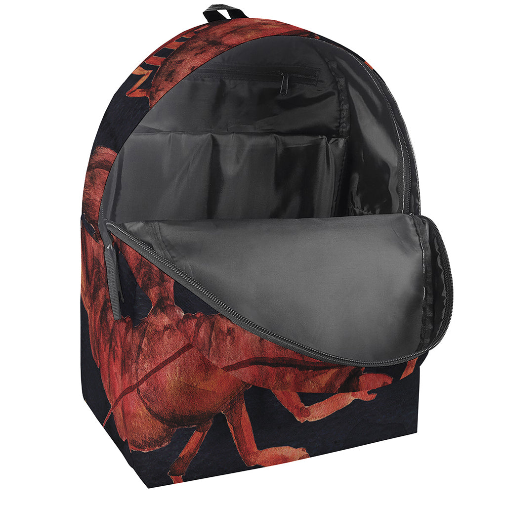 Watercolor Cancer Zodiac Sign Print Backpack
