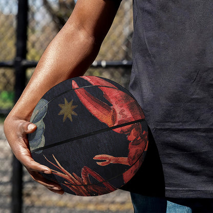 Watercolor Cancer Zodiac Sign Print Basketball