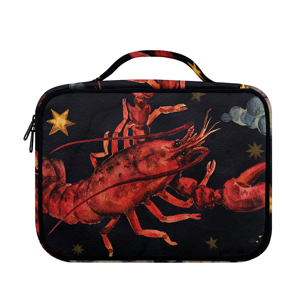 Watercolor Cancer Zodiac Sign Print Briefcase Bible Bag