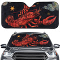 Watercolor Cancer Zodiac Sign Print Car Windshield Sun Shade