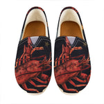 Watercolor Cancer Zodiac Sign Print Casual Shoes