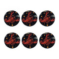 Watercolor Cancer Zodiac Sign Print Coaster Set