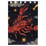 Watercolor Cancer Zodiac Sign Print Curtain