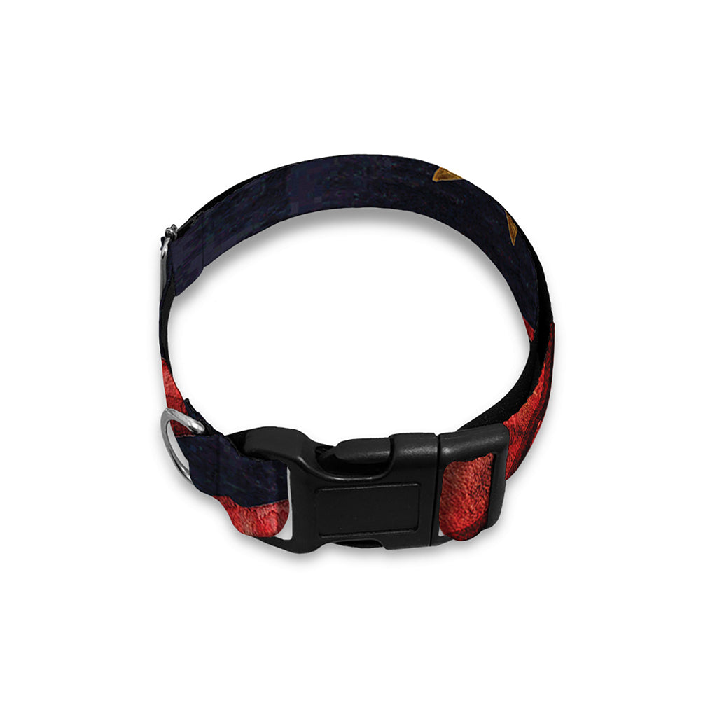 Watercolor Cancer Zodiac Sign Print Dog Collar