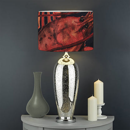 Watercolor Cancer Zodiac Sign Print Drum Lamp Shade