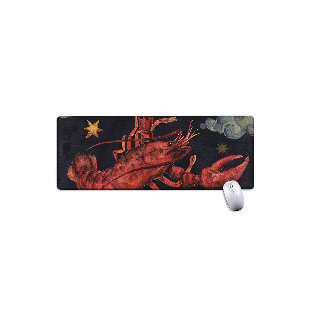 Watercolor Cancer Zodiac Sign Print Extended Mouse Pad