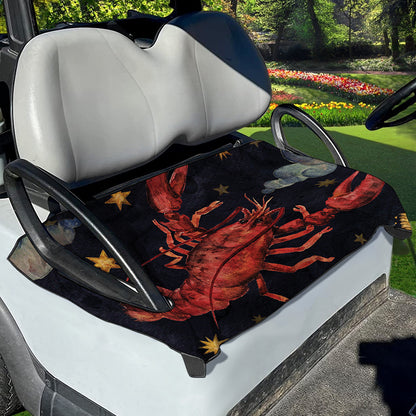 Watercolor Cancer Zodiac Sign Print Golf Cart Seat Cover