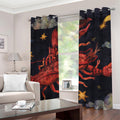Watercolor Cancer Zodiac Sign Print Grommet Curtains