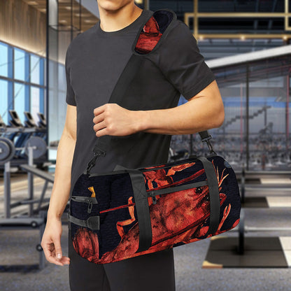 Watercolor Cancer Zodiac Sign Print Gym Bag