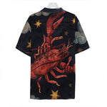 Watercolor Cancer Zodiac Sign Print Hawaiian Shirt
