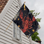 Watercolor Cancer Zodiac Sign Print House Flag