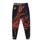 Watercolor Cancer Zodiac Sign Print Jogger Pants