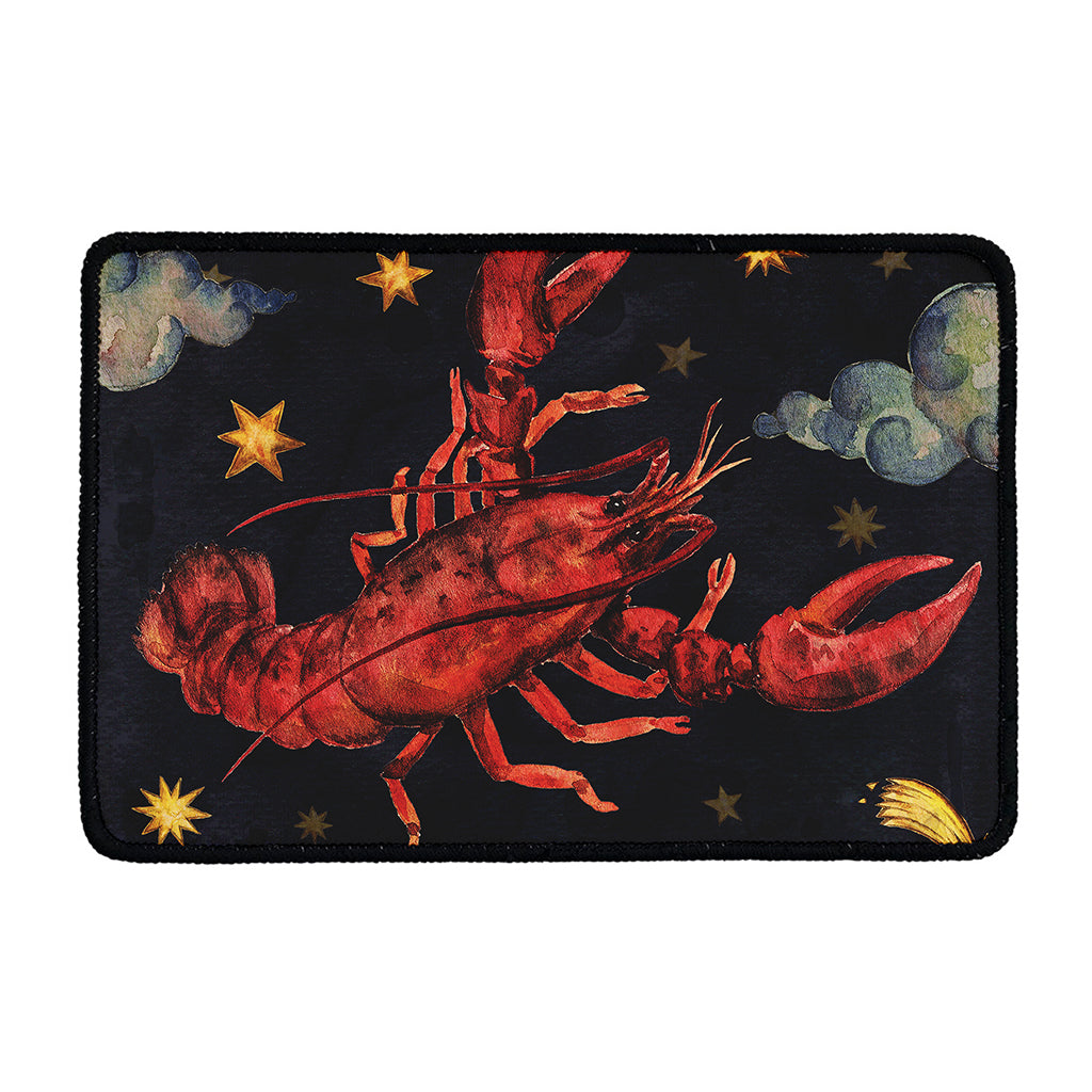 Watercolor Cancer Zodiac Sign Print Kitchen Mat