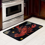 Watercolor Cancer Zodiac Sign Print Kitchen Mat