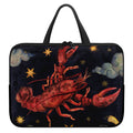 Watercolor Cancer Zodiac Sign Print Laptop Sleeve With Handle