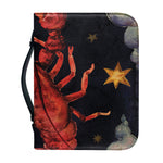 Watercolor Cancer Zodiac Sign Print Leather Bible Cover