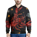 Watercolor Cancer Zodiac Sign Print Men's Bomber Jacket