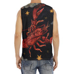 Watercolor Cancer Zodiac Sign Print Men's Fitness Tank Top