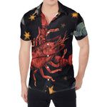 Watercolor Cancer Zodiac Sign Print Men's Shirt