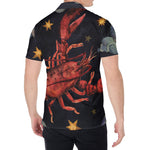 Watercolor Cancer Zodiac Sign Print Men's Shirt