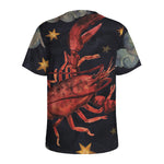 Watercolor Cancer Zodiac Sign Print Men's Sports T-Shirt